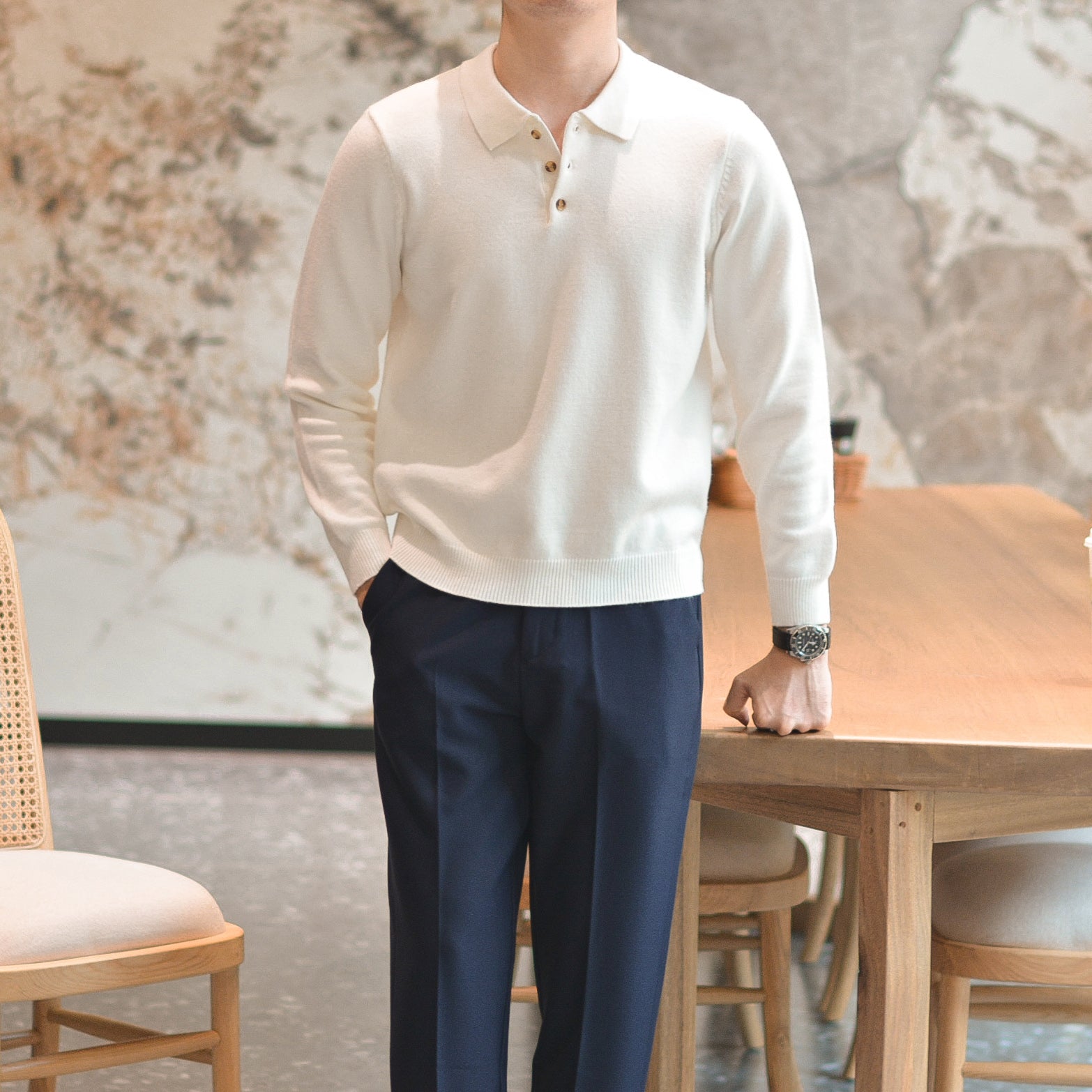 Henry Sleeve Polo Shirt