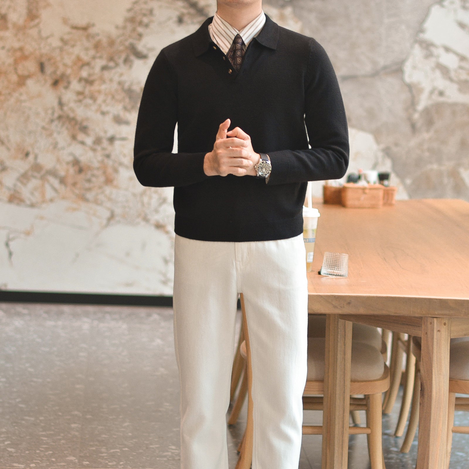 Henry Sleeve Polo Shirt