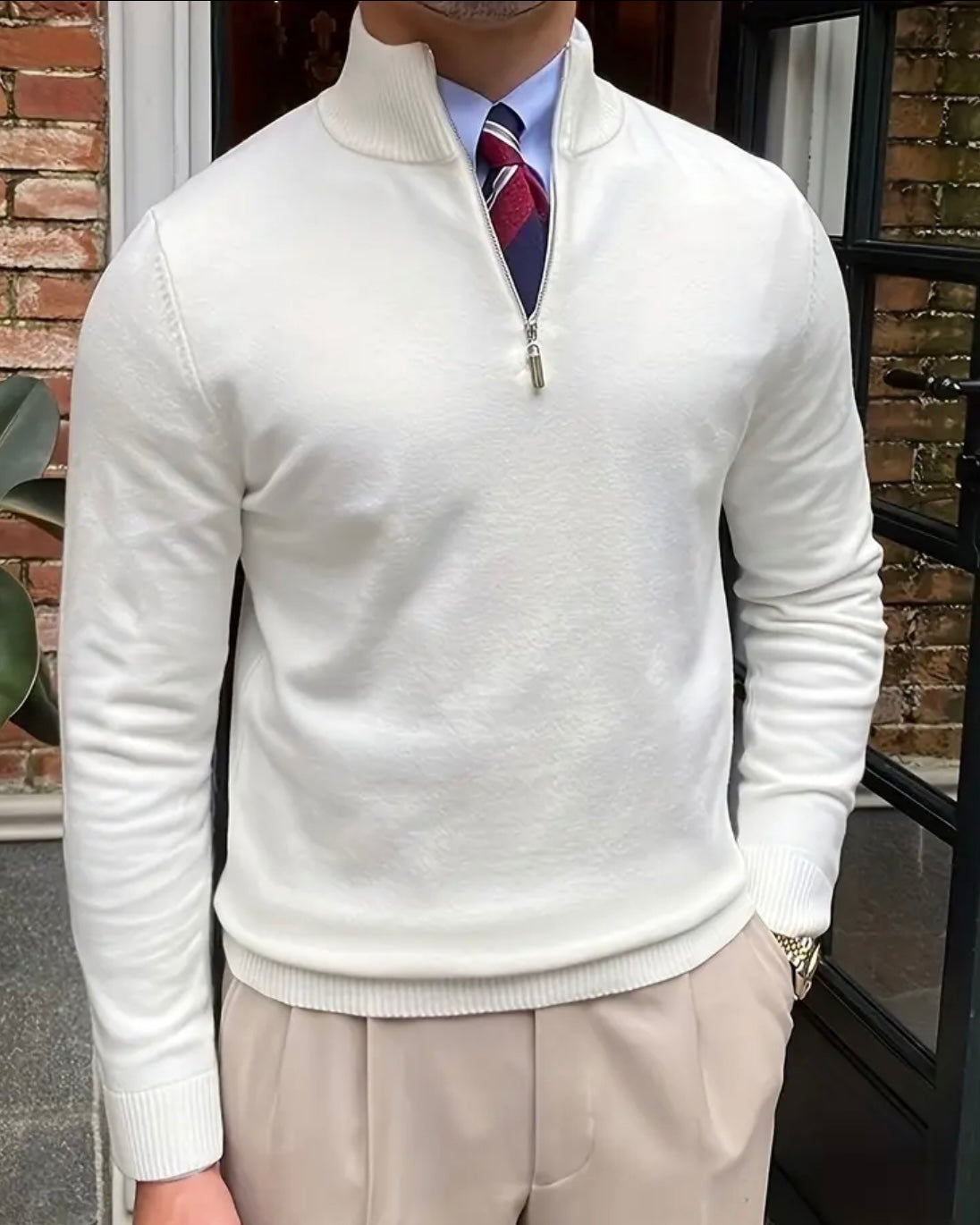Roma Quarter Zip Sweater